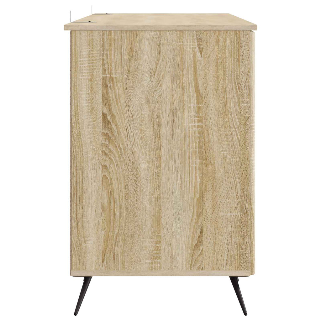 vidaXL Biurko dąb Sonoma 142,5 x 50 x 75 cm Drewno inżynieryjne