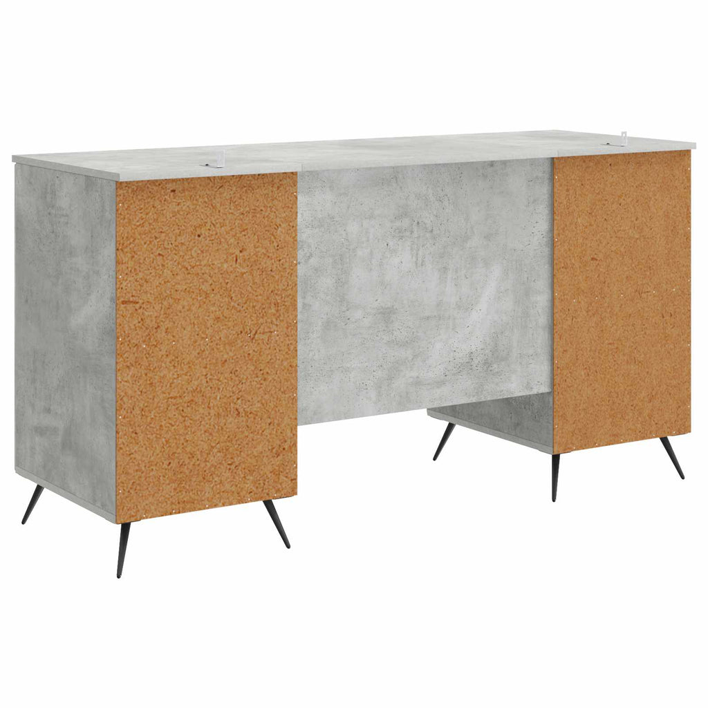 vidaXL Biurko Betonowy szary 142,5 x 50 x 75 cm Drewno inżynieryjne