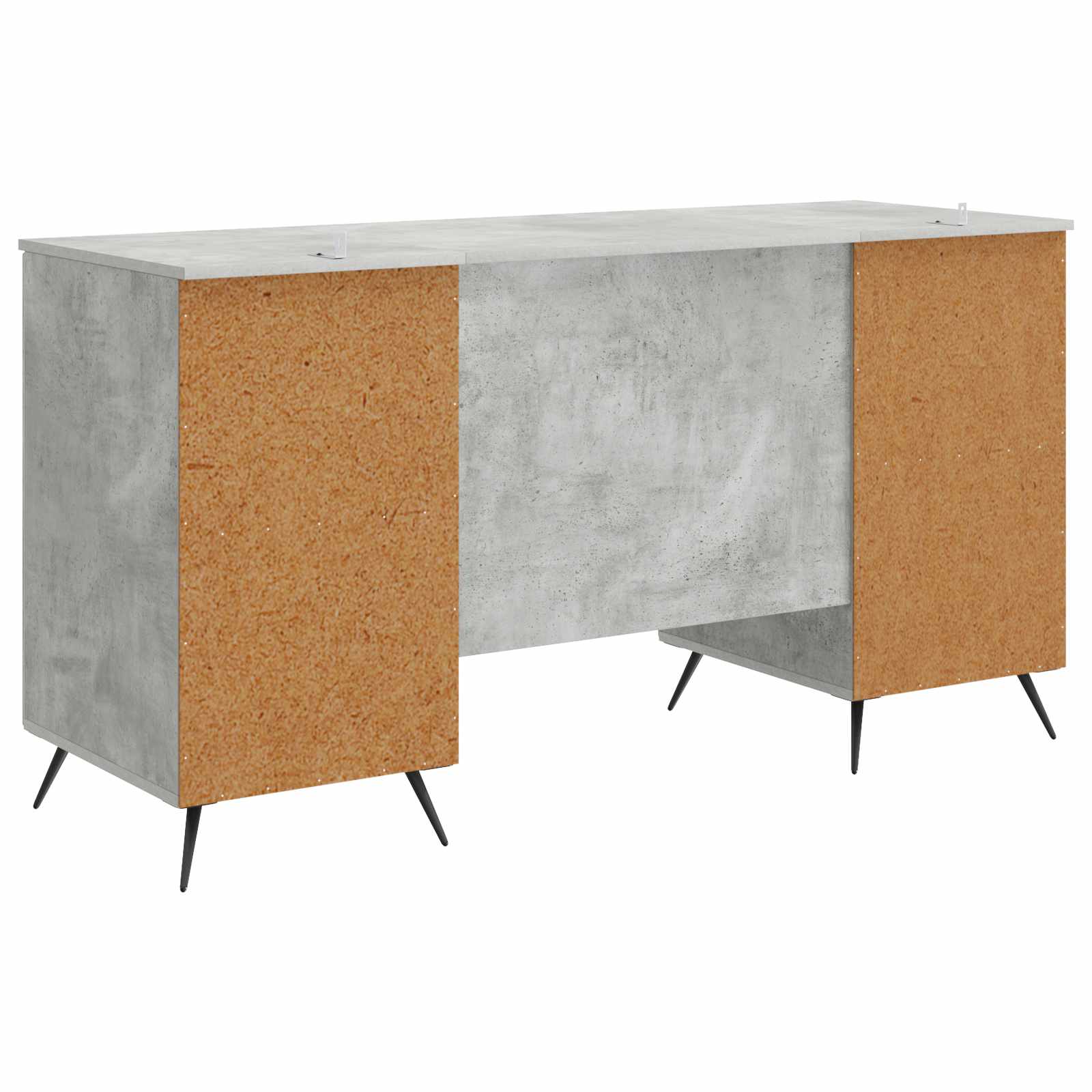 vidaXL Biurko Betonowy szary 142,5 x 50 x 75 cm Drewno inżynieryjne