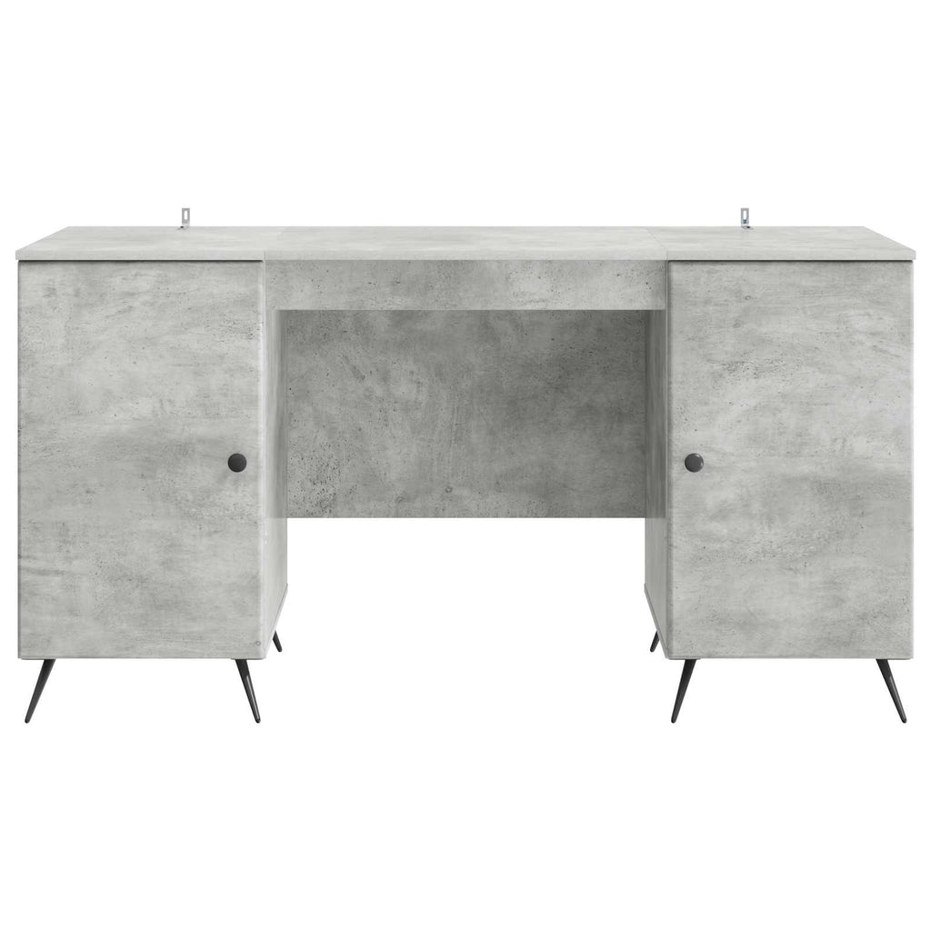 vidaXL Biurko Betonowy szary 142,5 x 50 x 75 cm Drewno inżynieryjne