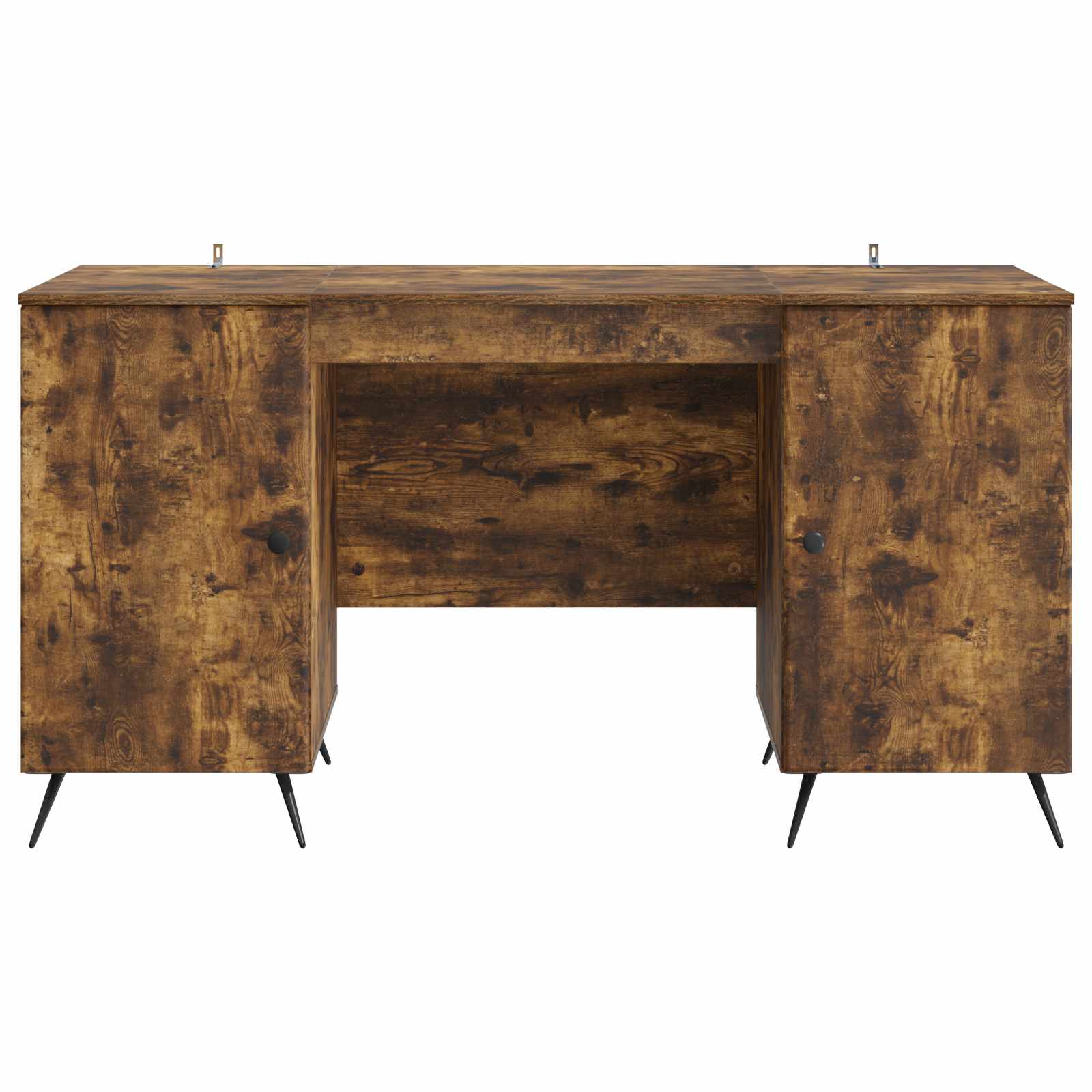 vidaXL Biurko Dąb wędzony 142,5 x 50 x 75 cm Drewno inżynieryjne