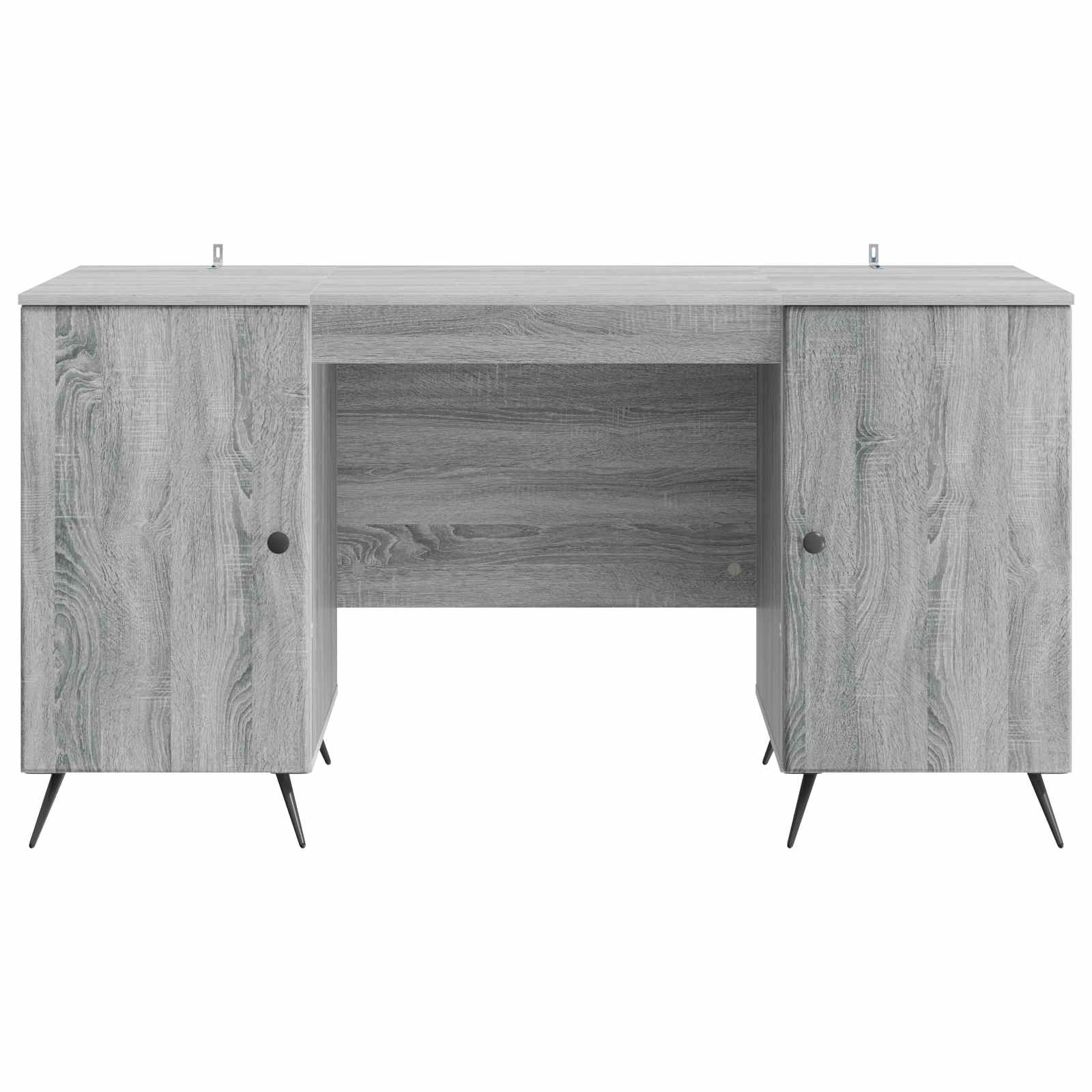 vidaXL Biurko Szary Sonoma 142,5 x 50 x 75 cm Drewno inżynieryjne