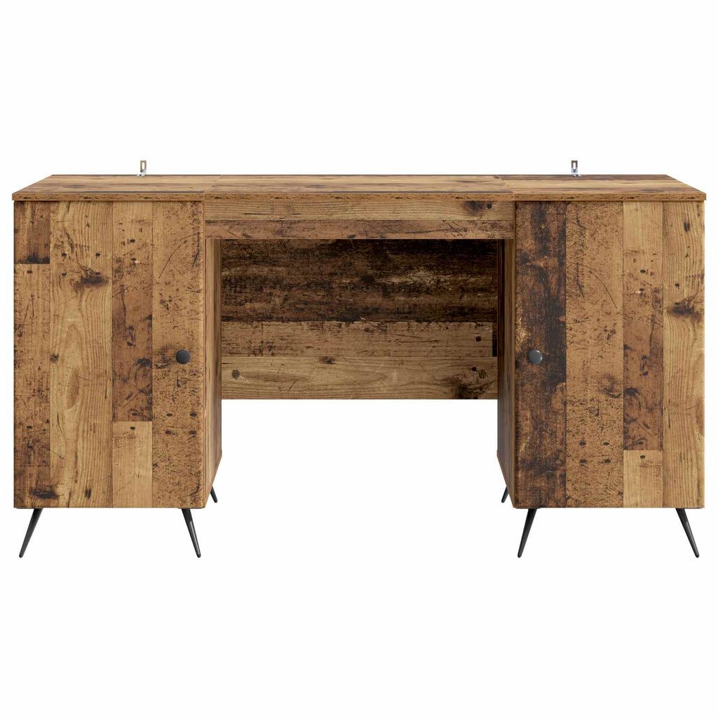 vidaXL Biurko Stare drewno 142,5 x 50 x 75 cm Drewno inżynieryjne