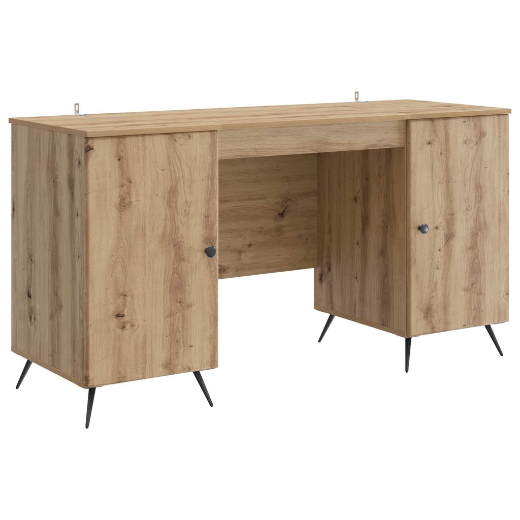 vidaXL Biurko Dąb artisan 142,5 x 50 x 75 cm Drewno inżynieryjne