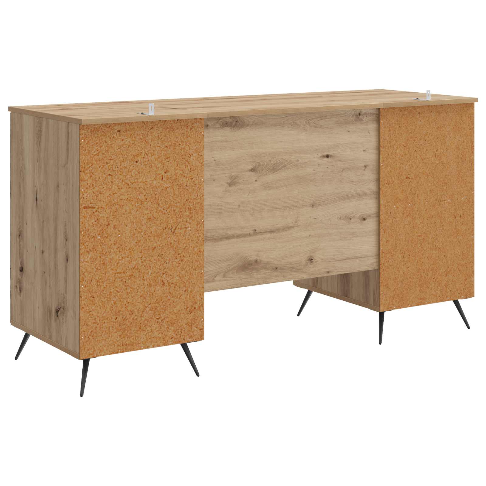 vidaXL Biurko Dąb artisan 142,5 x 50 x 75 cm Drewno inżynieryjne