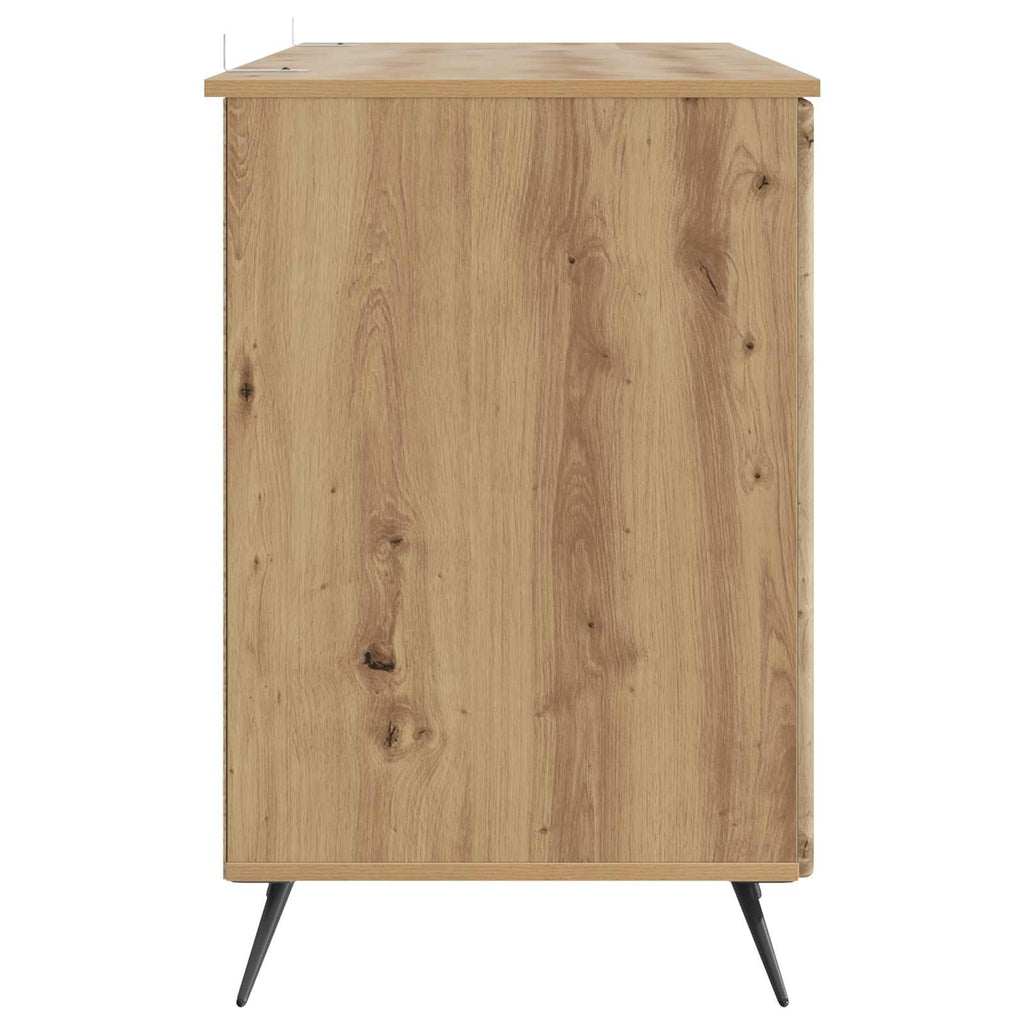 vidaXL Biurko Dąb artisan 142,5 x 50 x 75 cm Drewno inżynieryjne