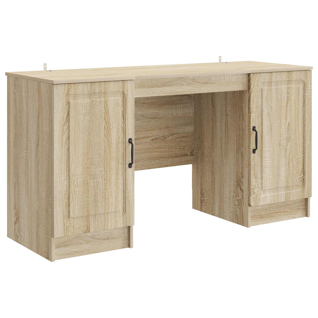 vidaXL Biurko dąb Sonoma 142,5 x 50 x 75 cm Drewno inżynieryjne