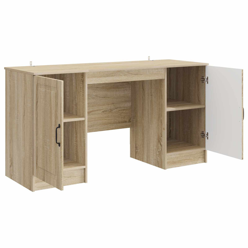 vidaXL Biurko dąb Sonoma 142,5 x 50 x 75 cm Drewno inżynieryjne