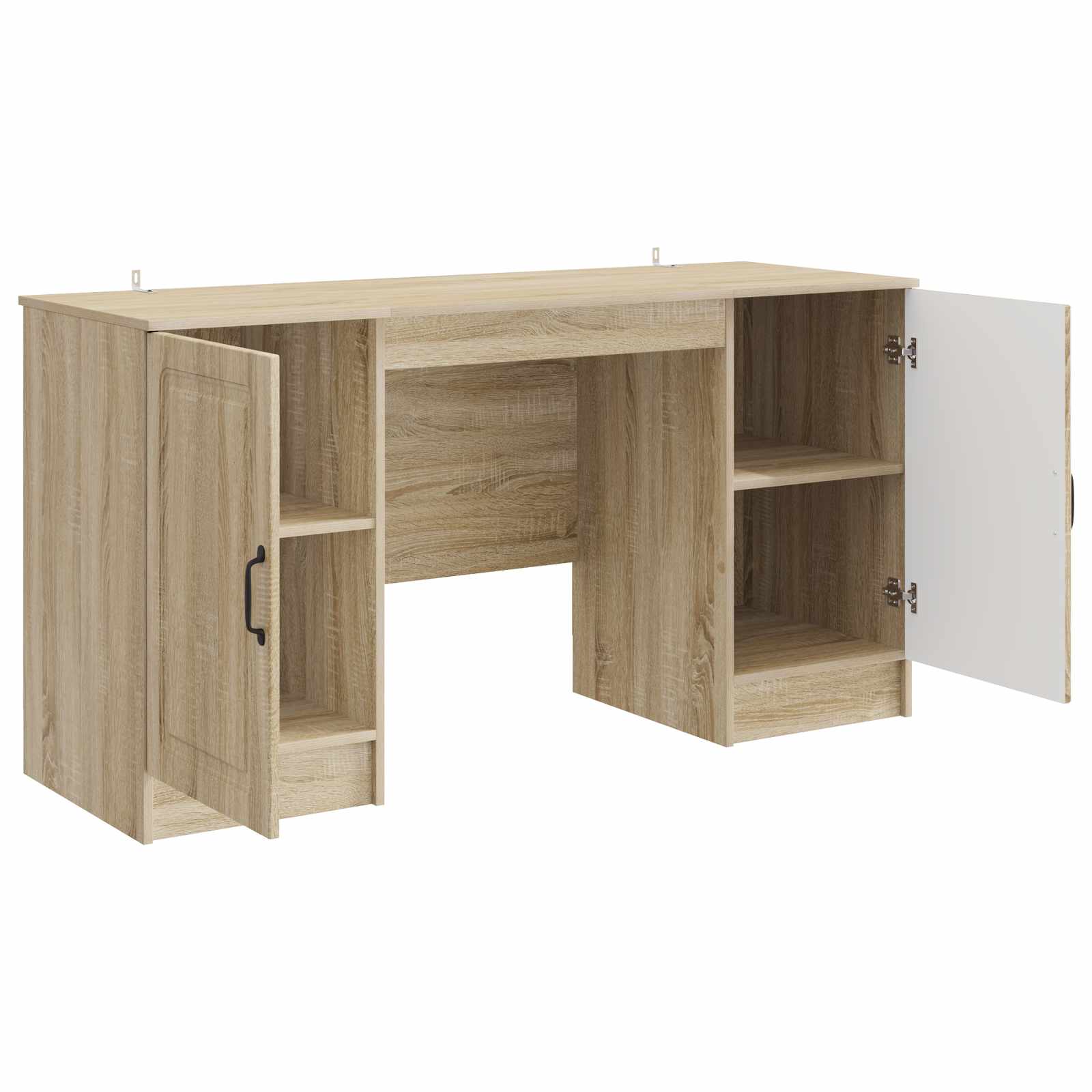 vidaXL Biurko dąb Sonoma 142,5 x 50 x 75 cm Drewno inżynieryjne