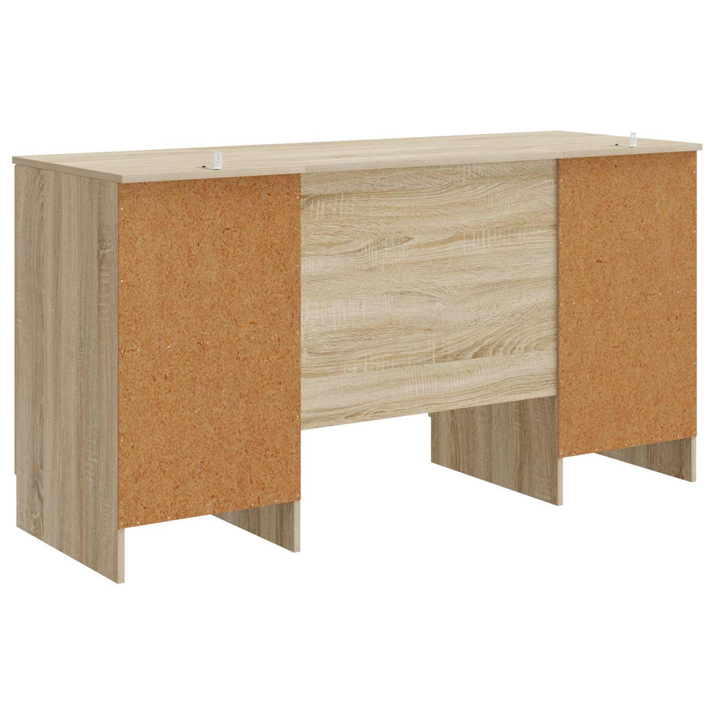 vidaXL Biurko dąb Sonoma 142,5 x 50 x 75 cm Drewno inżynieryjne