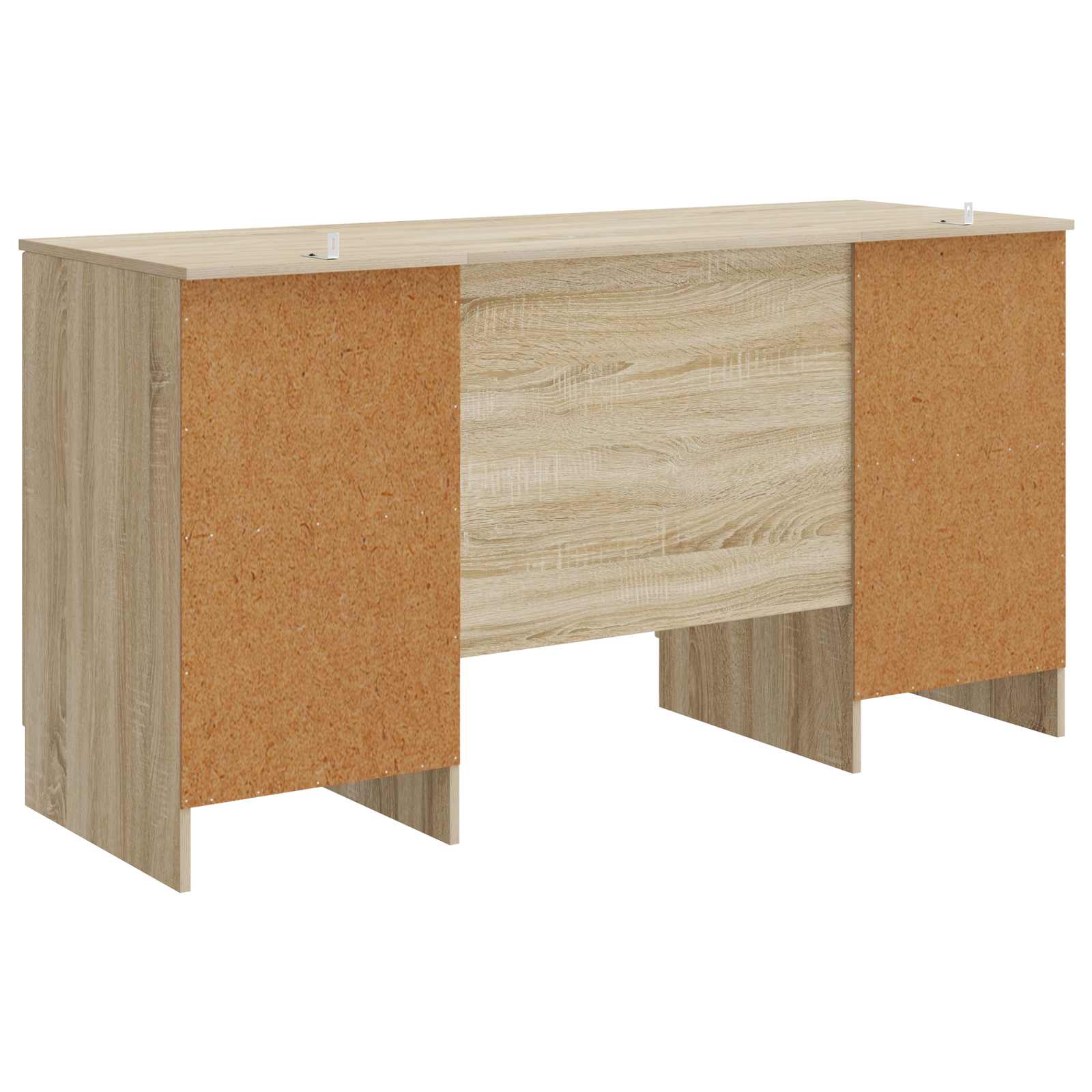 vidaXL Biurko dąb Sonoma 142,5 x 50 x 75 cm Drewno inżynieryjne