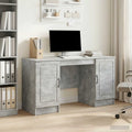 vidaXL Biurko Betonowy szary 142,5 x 50 x 75 cm Drewno inżynieryjne