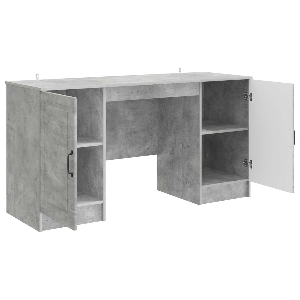 vidaXL Biurko Betonowy szary 142,5 x 50 x 75 cm Drewno inżynieryjne