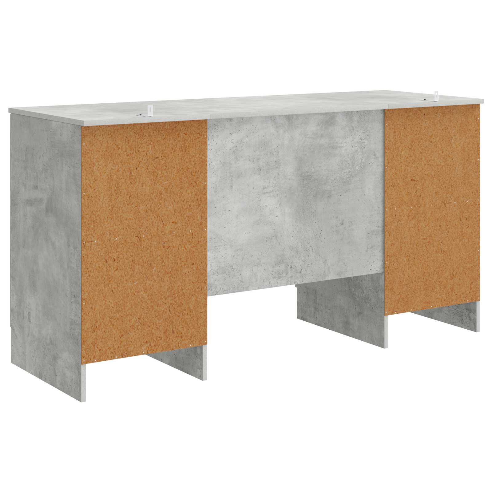 vidaXL Biurko Betonowy szary 142,5 x 50 x 75 cm Drewno inżynieryjne