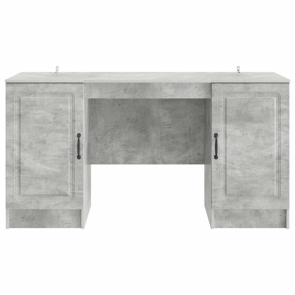 vidaXL Biurko Betonowy szary 142,5 x 50 x 75 cm Drewno inżynieryjne