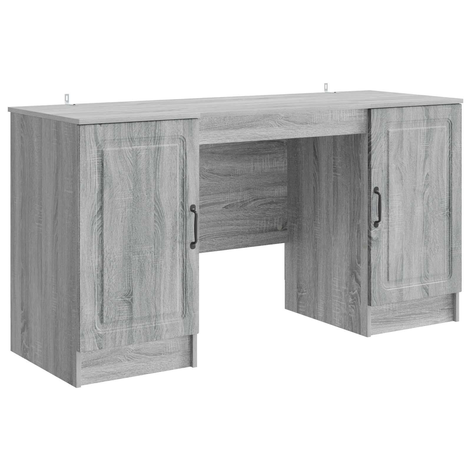 vidaXL Biurko Szary Sonoma 142,5 x 50 x 75 cm Drewno inżynieryjne