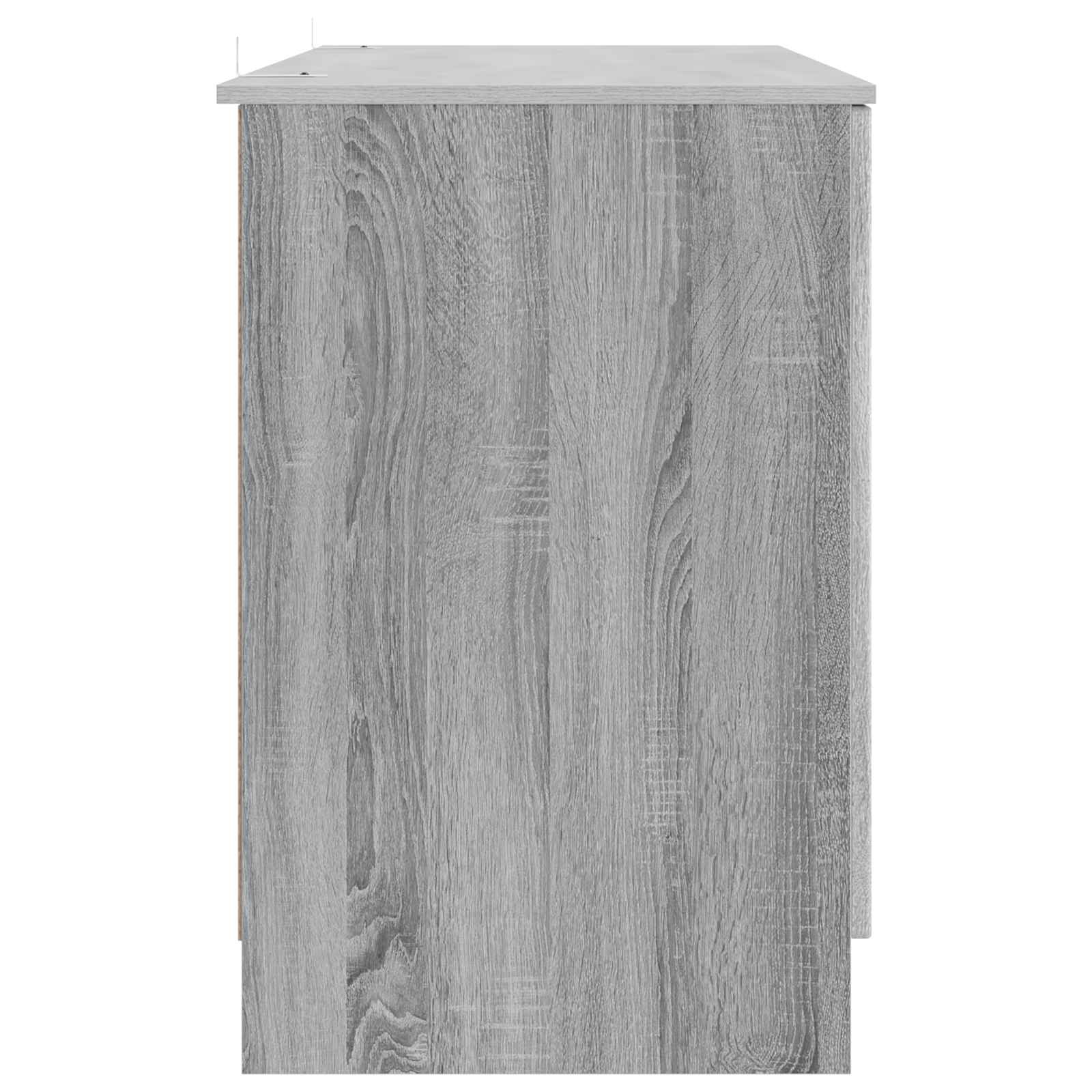 vidaXL Biurko Szary Sonoma 142,5 x 50 x 75 cm Drewno inżynieryjne