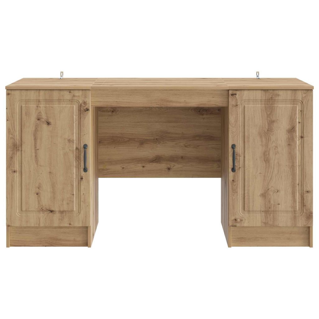 vidaXL Biurko Dąb artisan 142,5 x 50 x 75 cm Drewno inżynieryjne