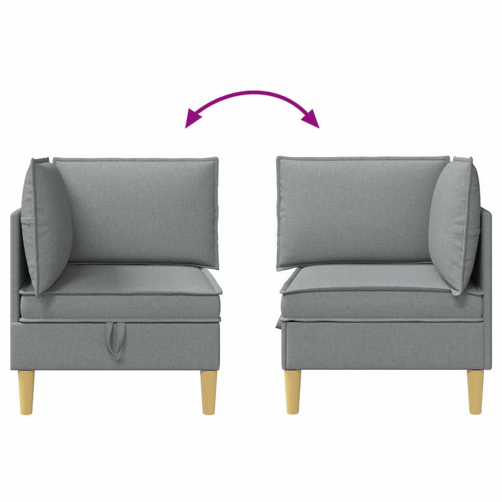 vidaXL Sofa z miejscem do przechowywania tkanina