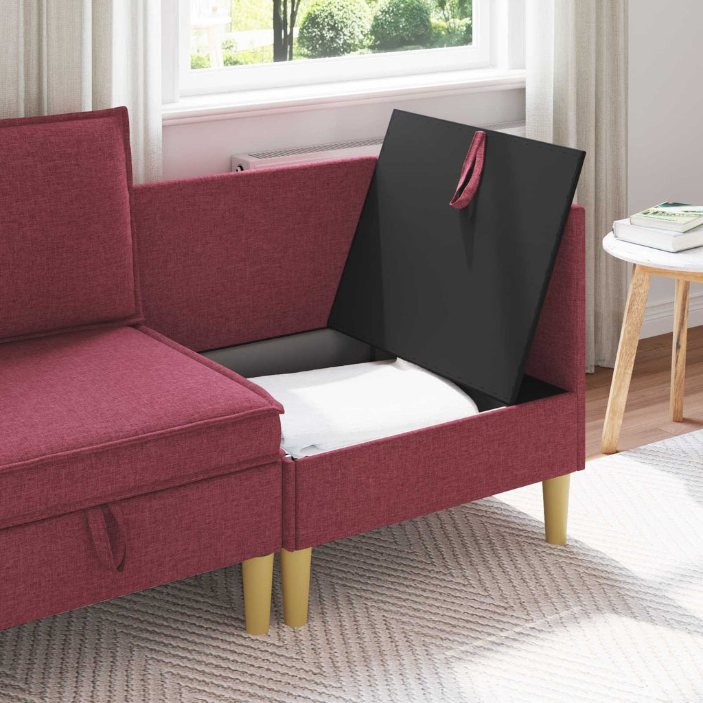 vidaXL Sofa z miejscem do przechowywania tkanina