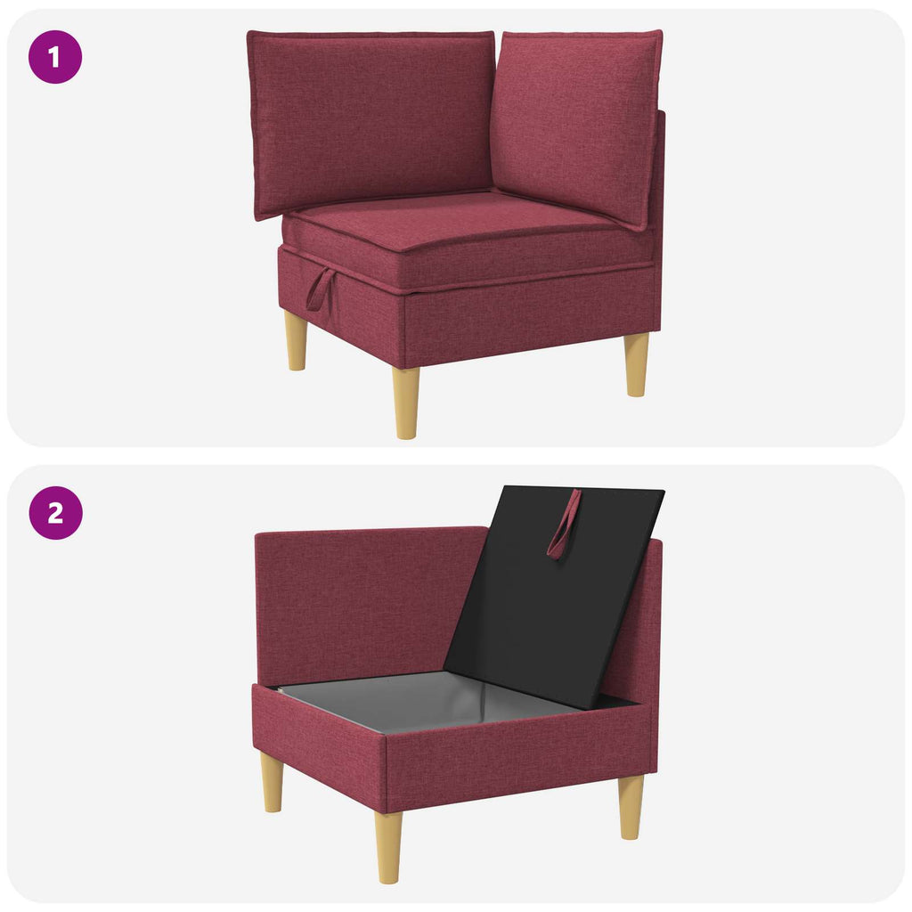 vidaXL Sofa z miejscem do przechowywania tkanina