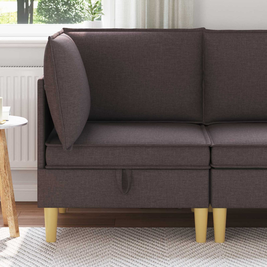 vidaXL Sofa z miejscem do przechowywania tkanina