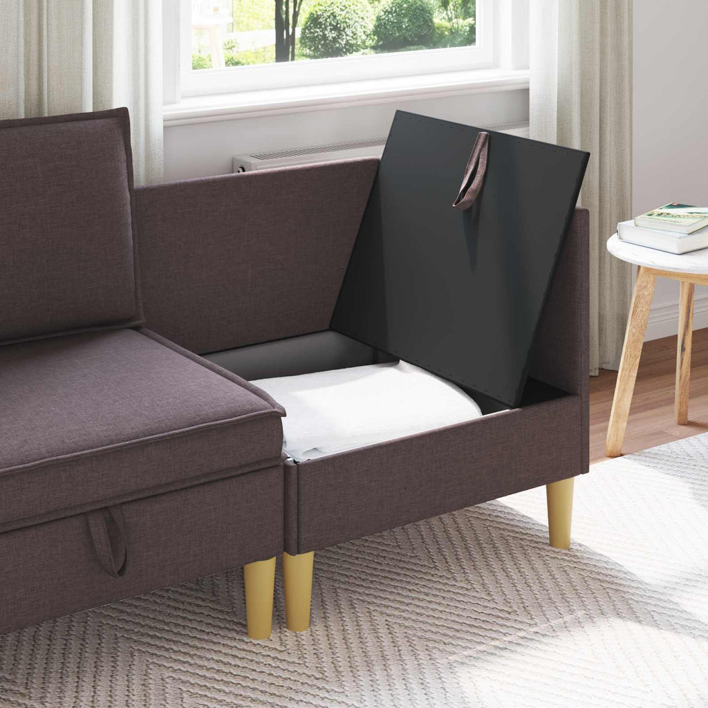 vidaXL Sofa z miejscem do przechowywania tkanina