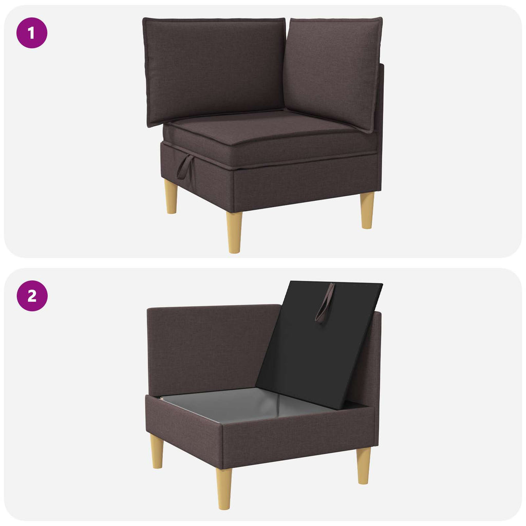 vidaXL Sofa z miejscem do przechowywania tkanina