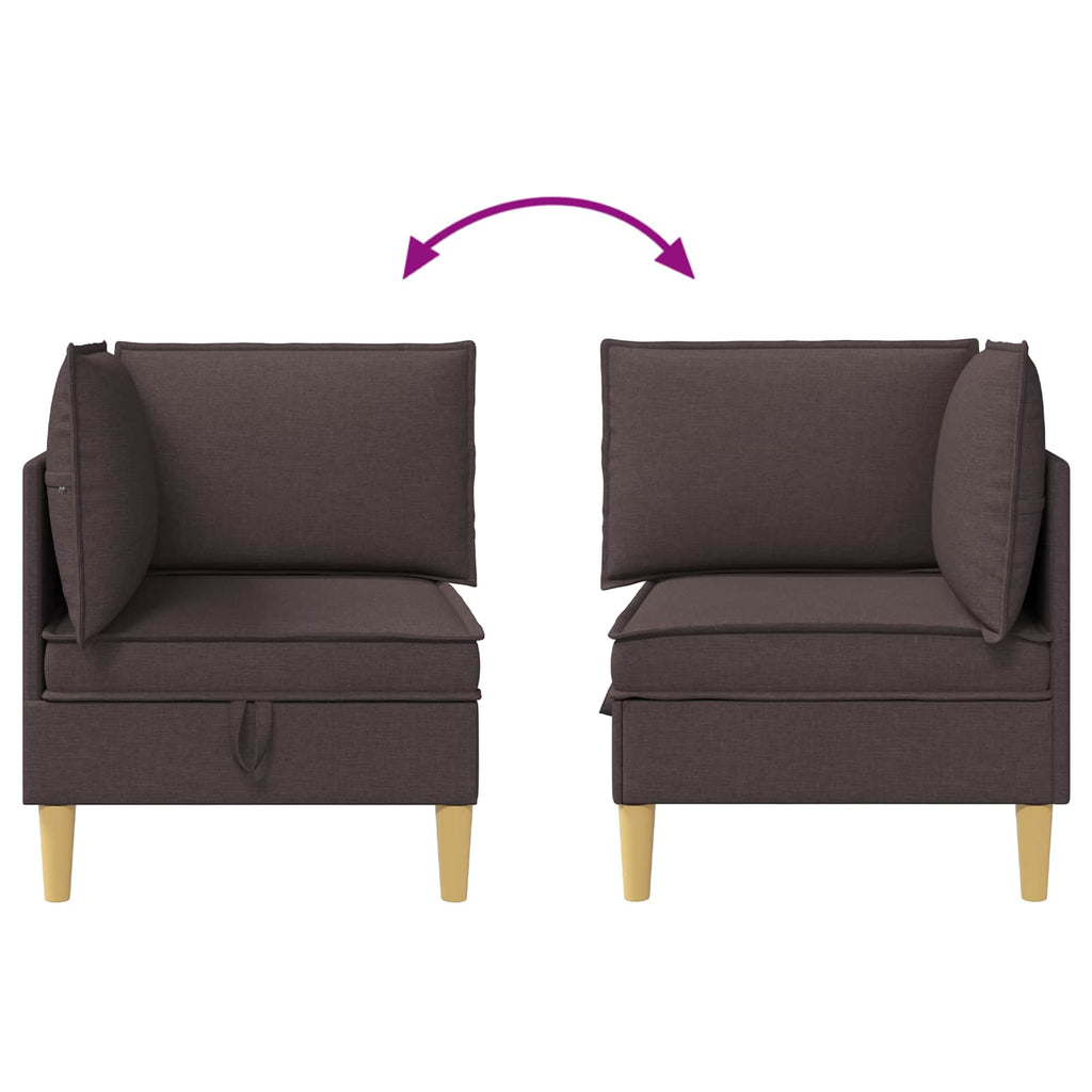 vidaXL Sofa z miejscem do przechowywania tkanina