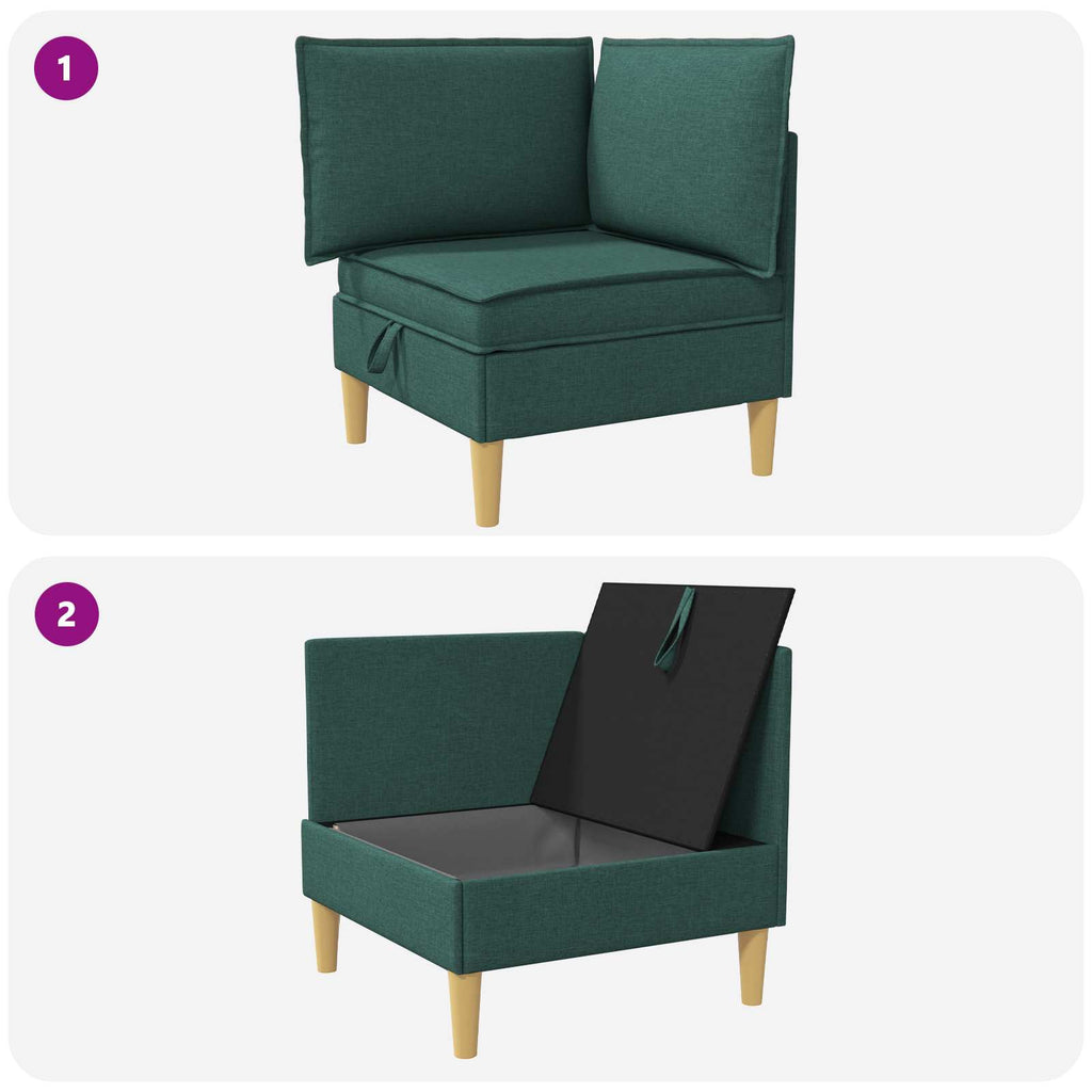 vidaXL Sofa z miejscem do przechowywania tkanina
