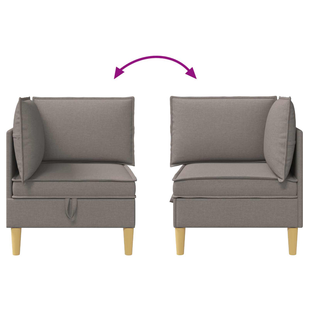 vidaXL Sofa z miejscem do przechowywania tkanina