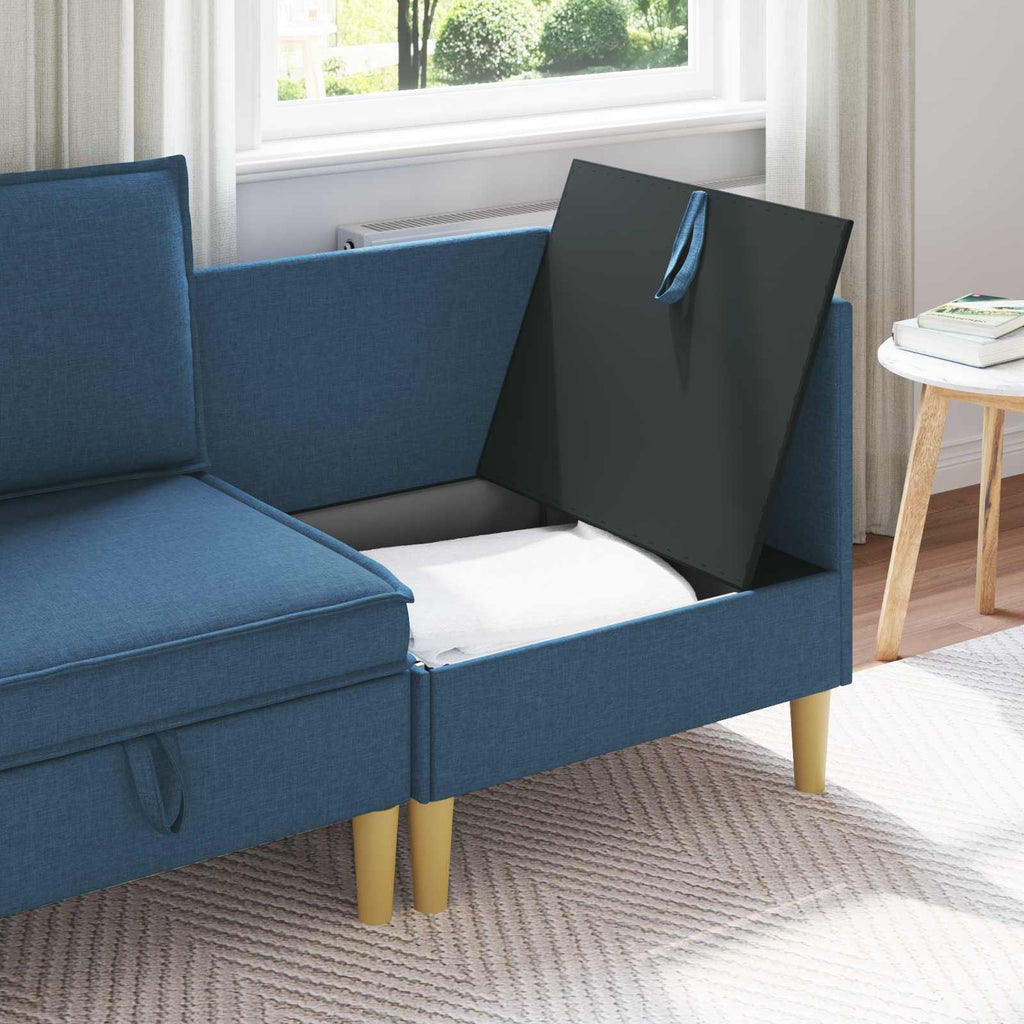 vidaXL Sofa z miejscem do przechowywania tkanina
