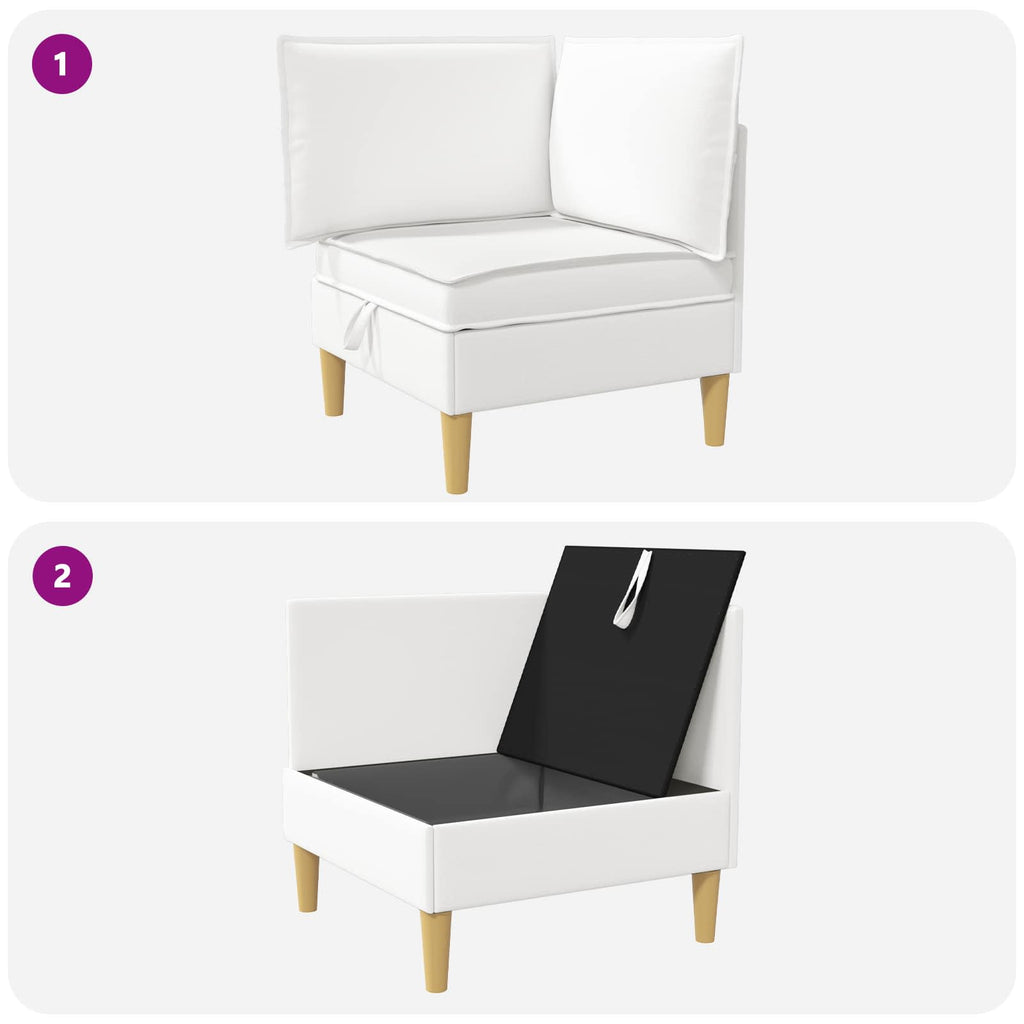 vidaXL Sofa z miejscem do przechowywania tkanina