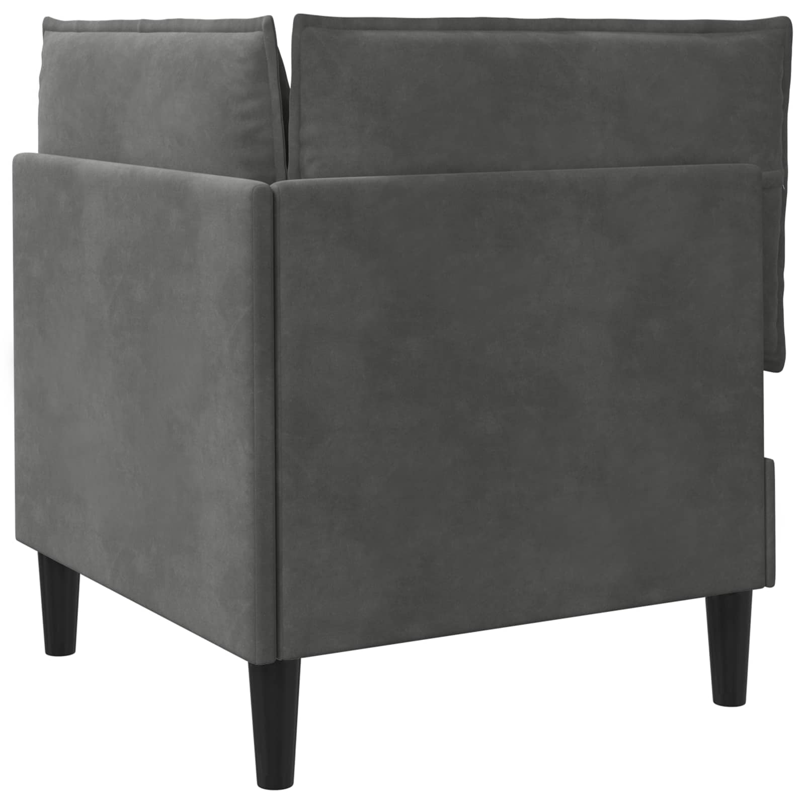 vidaXL Sofa z miejscem do przechowywania ciemnoszary Welur