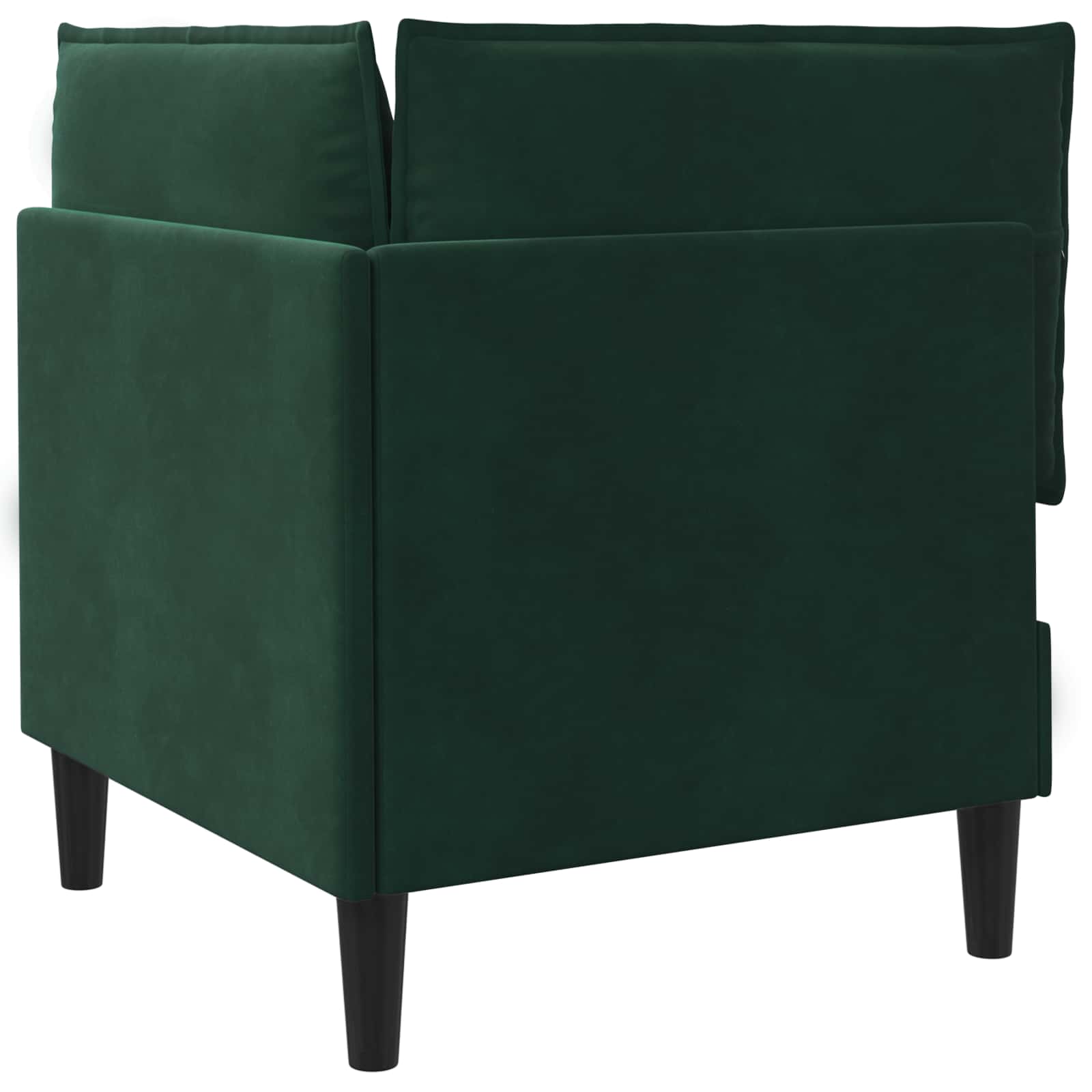 vidaXL Sofa z miejscem do przechowywania Ciemnozielony Welur