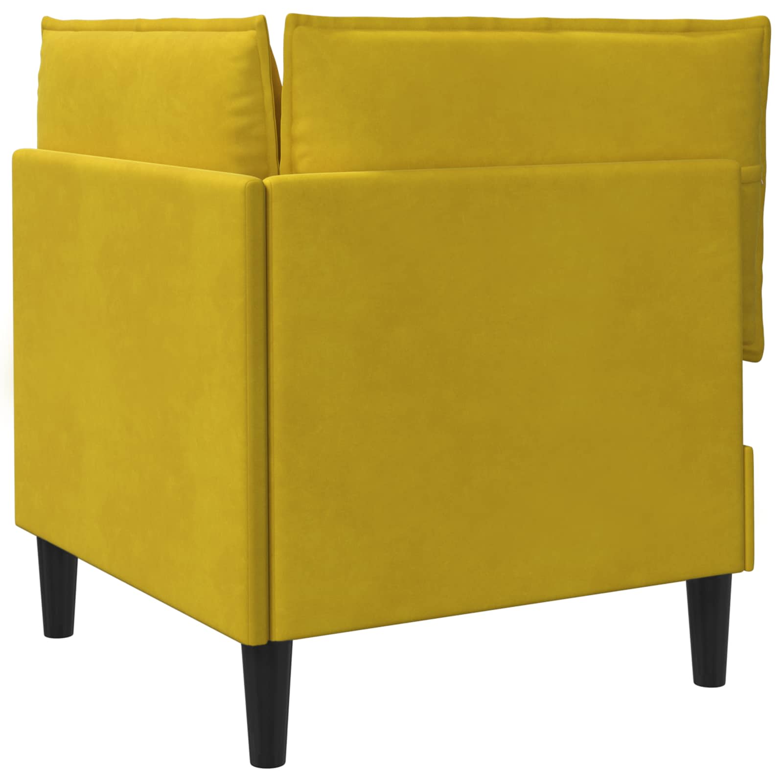 vidaXL Sofa z miejscem do przechowywania żółty Welur