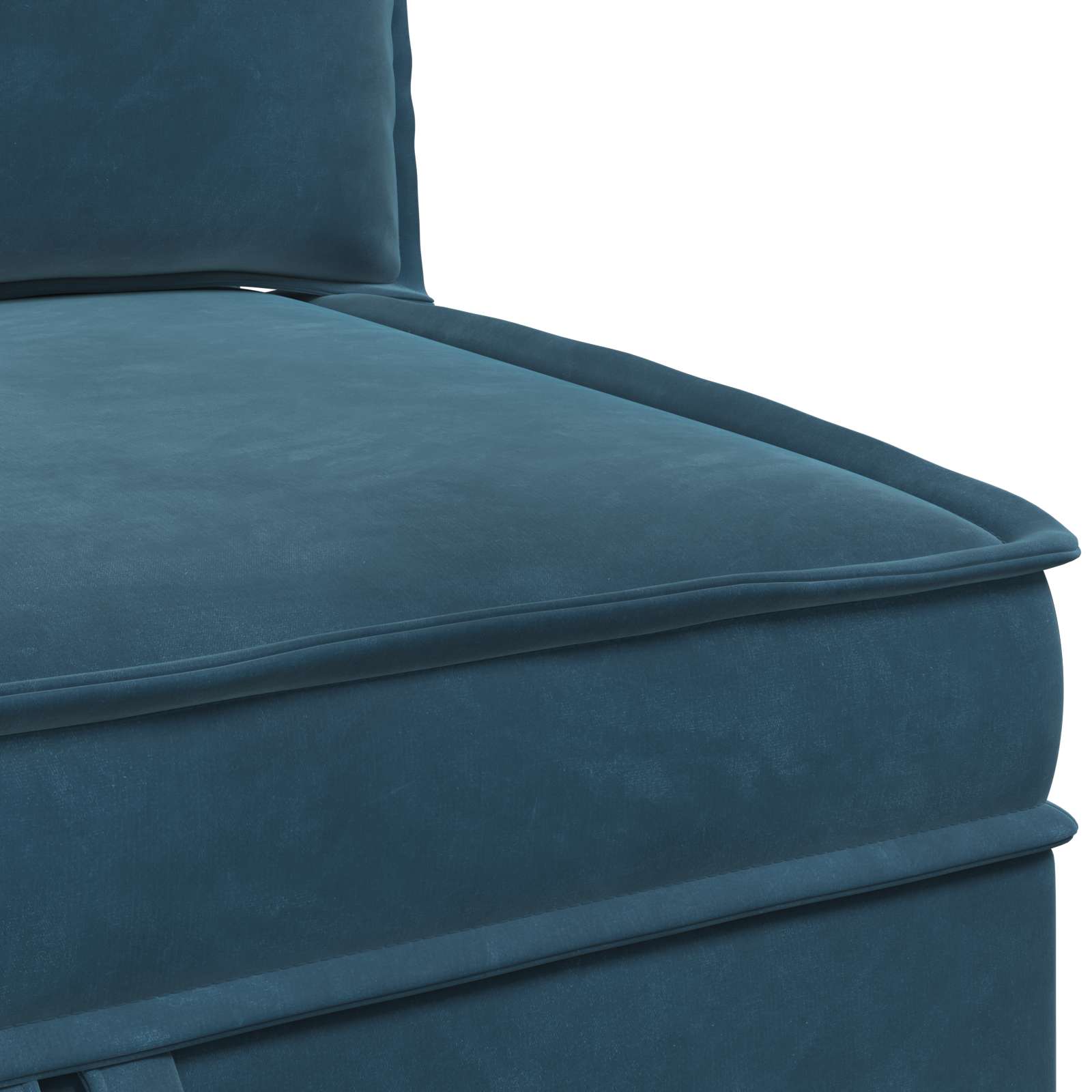 vidaXL Sofa z miejscem do przechowywania niebieski Welur