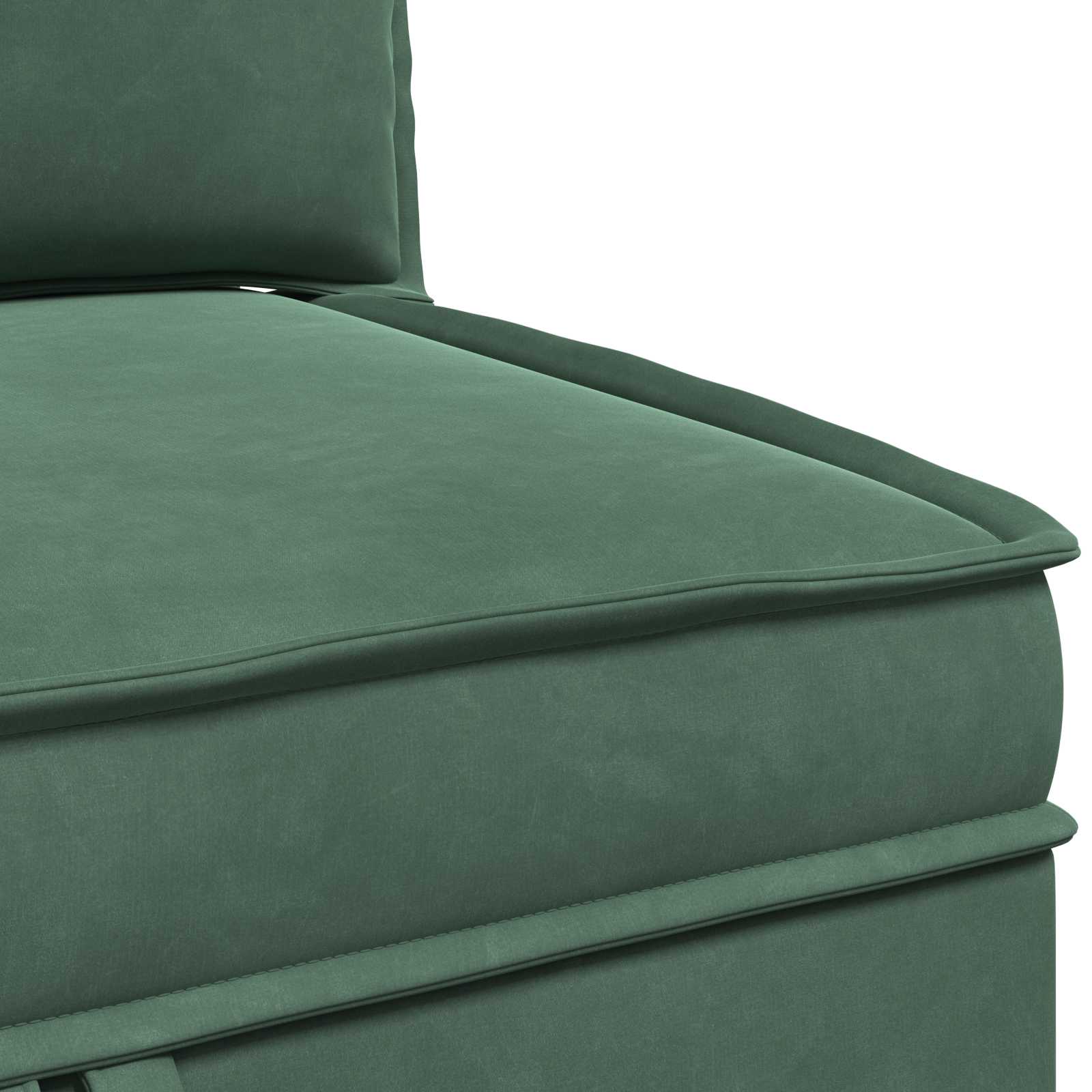 vidaXL Sofa z miejscem do przechowywania Zielony morski Welur