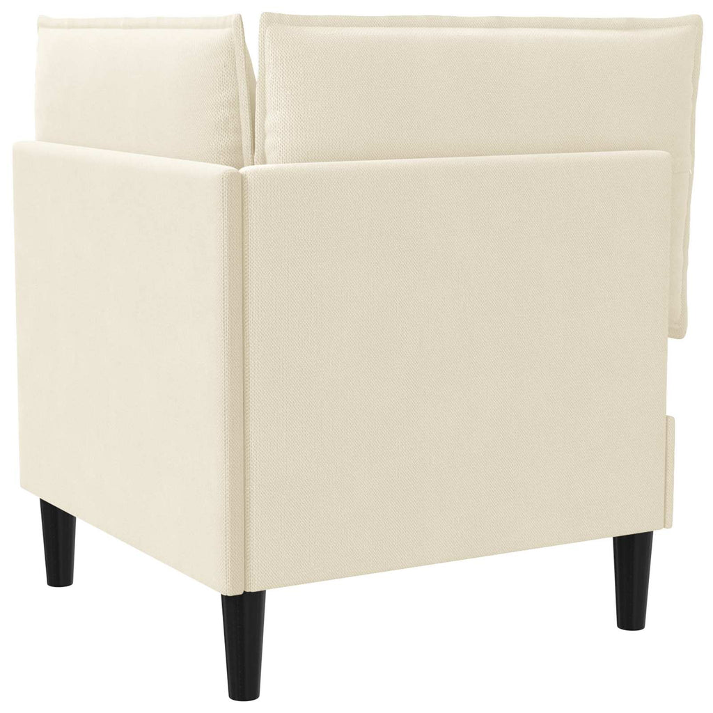 vidaXL Rogowa Sofa z Przechowywaniem kremowy Welur