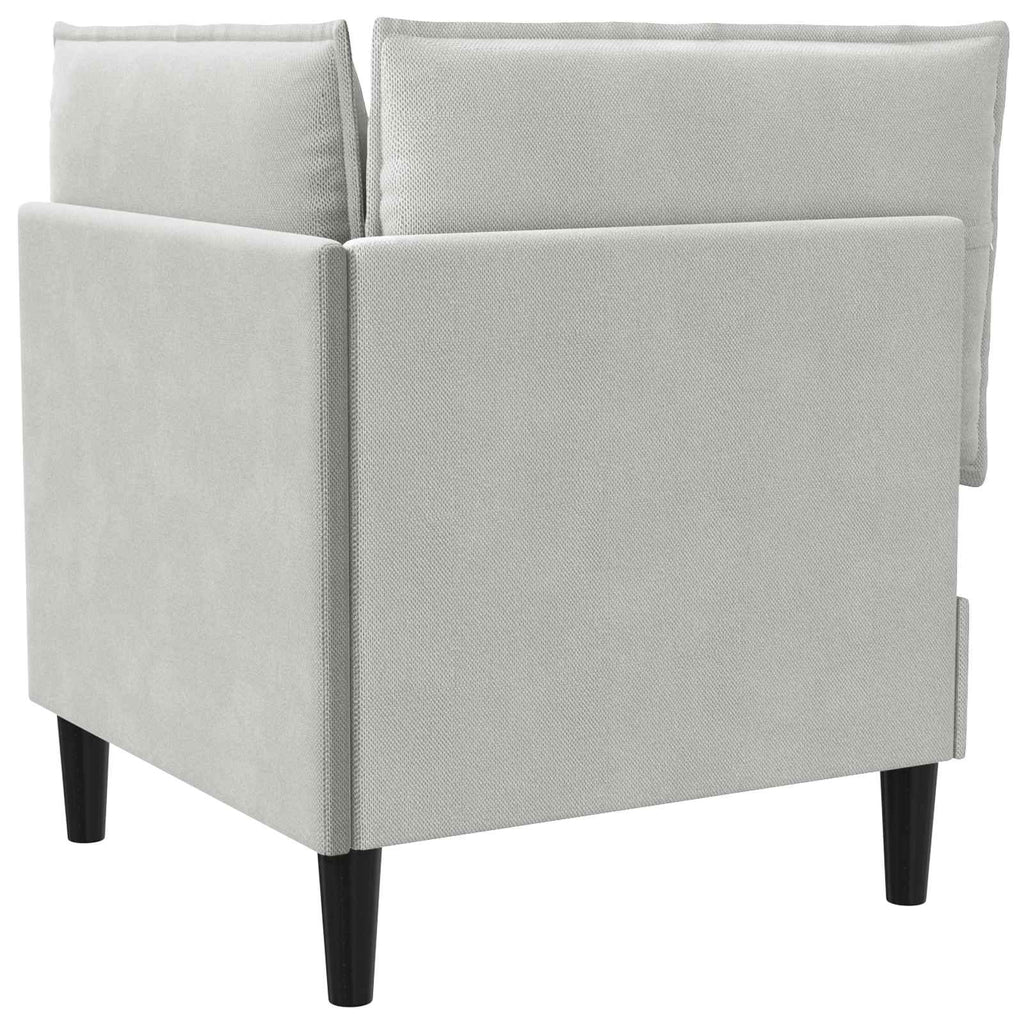 vidaXL Rogowa Sofa z Przechowywaniem jasnoszary Welur