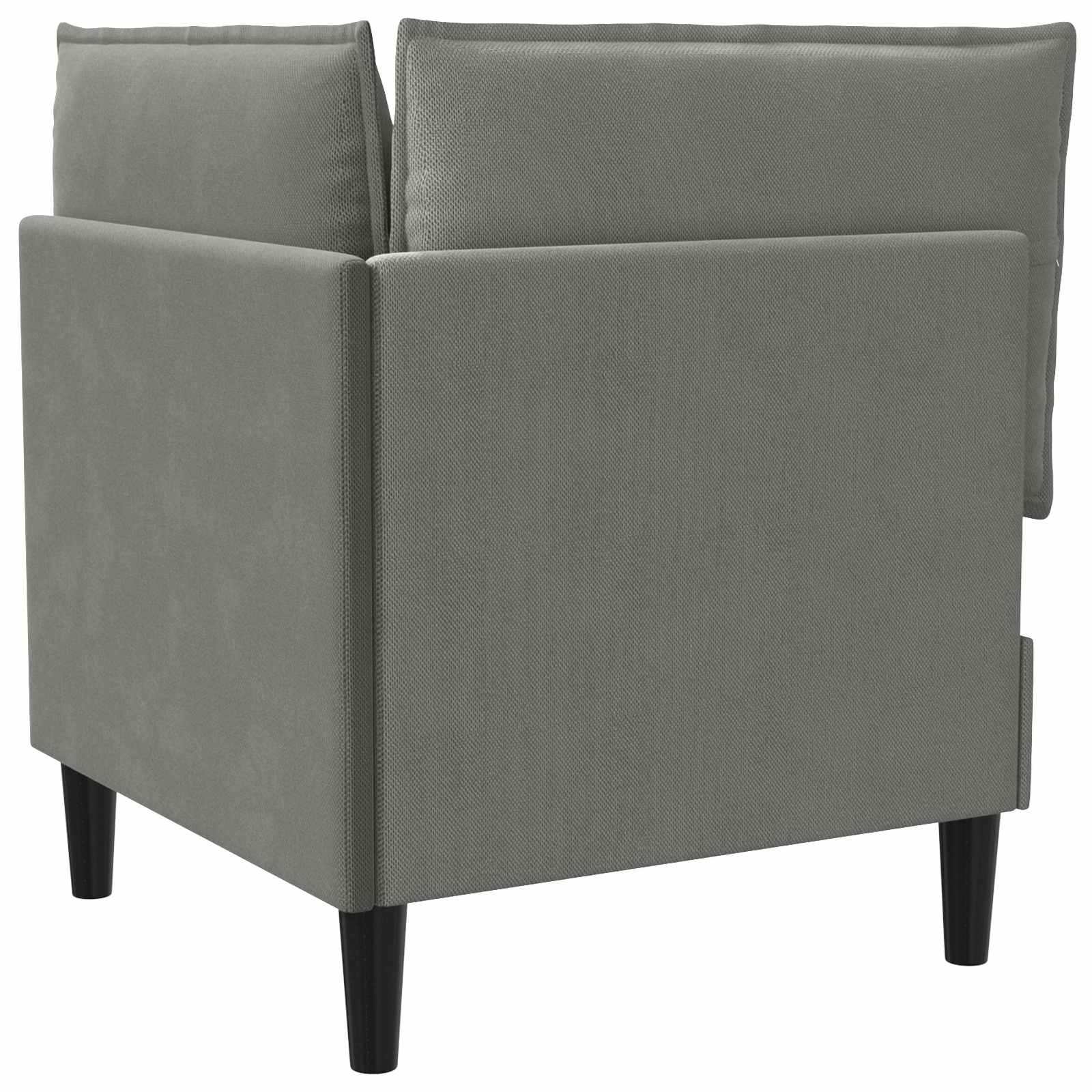 vidaXL Rogowa Sofa z Przechowywaniem ciemnoszary Welur