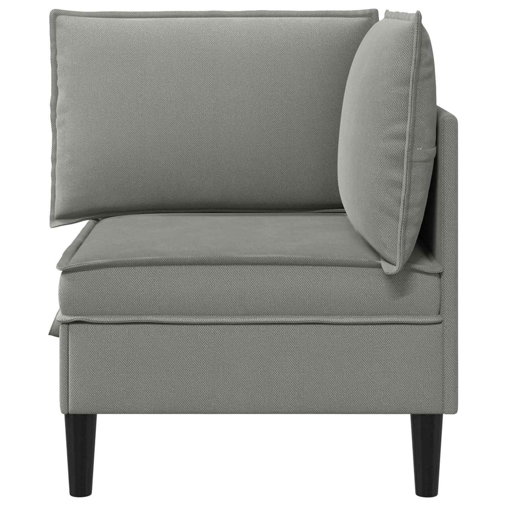 vidaXL Rogowa Sofa z Przechowywaniem ciemnoszary Welur