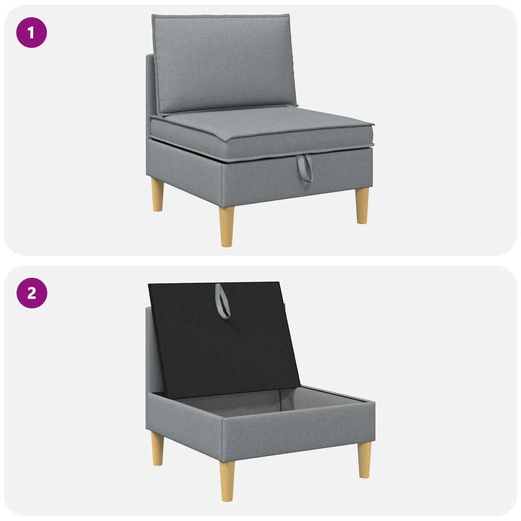 vidaXL Sofa z miejscem do przechowywania tkanina