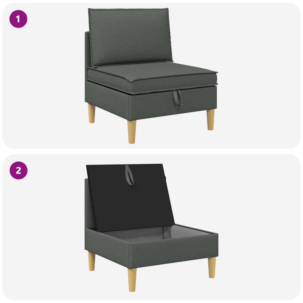 vidaXL Sofa z miejscem do przechowywania tkanina