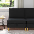vidaXL Sofa z miejscem do przechowywania tkanina