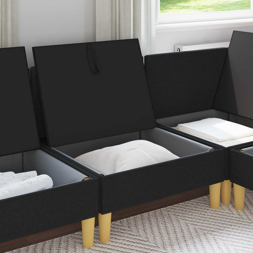 vidaXL Sofa z miejscem do przechowywania tkanina