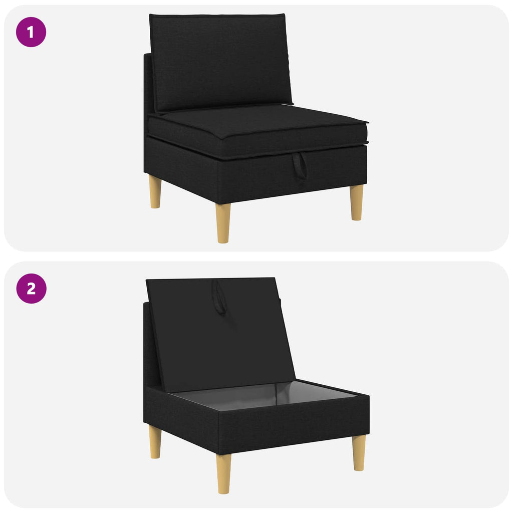vidaXL Sofa z miejscem do przechowywania tkanina