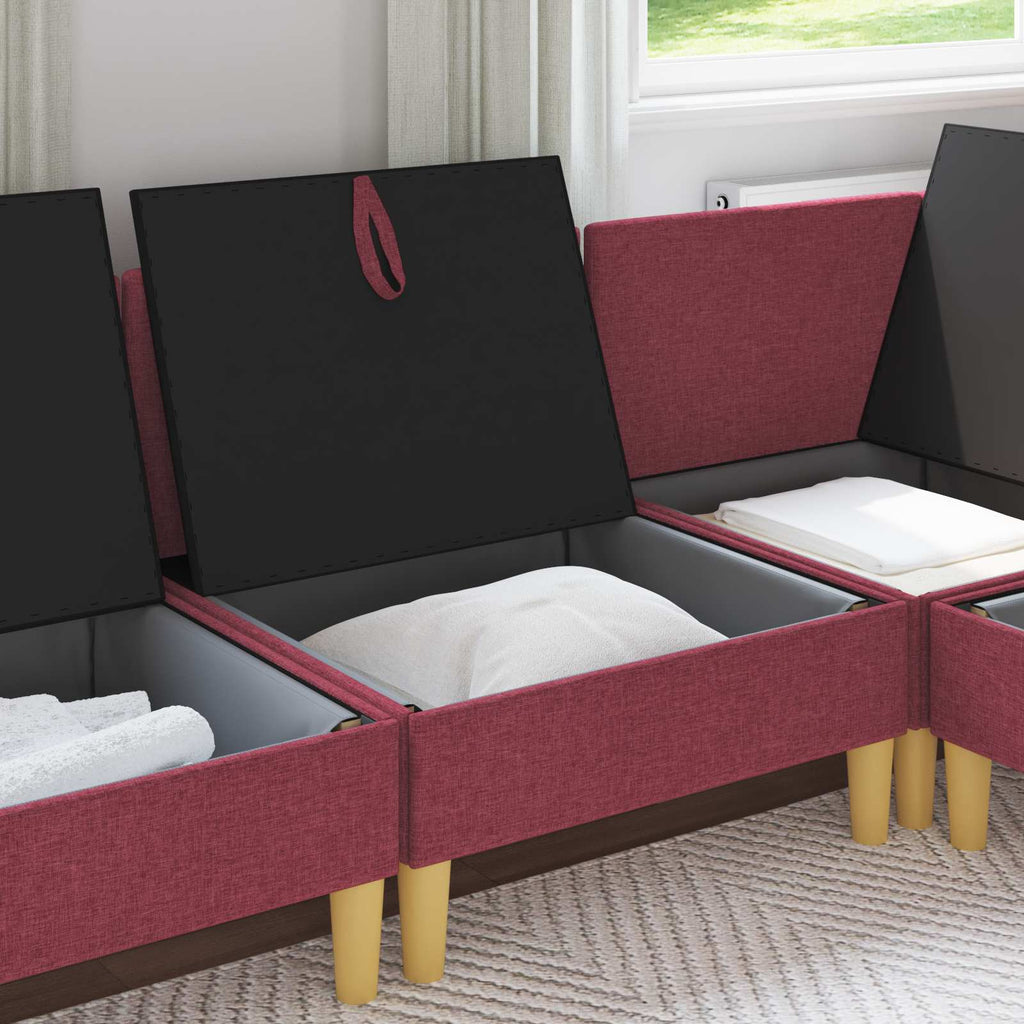 vidaXL Sofa z miejscem do przechowywania tkanina