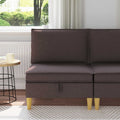 vidaXL Sofa z miejscem do przechowywania tkanina