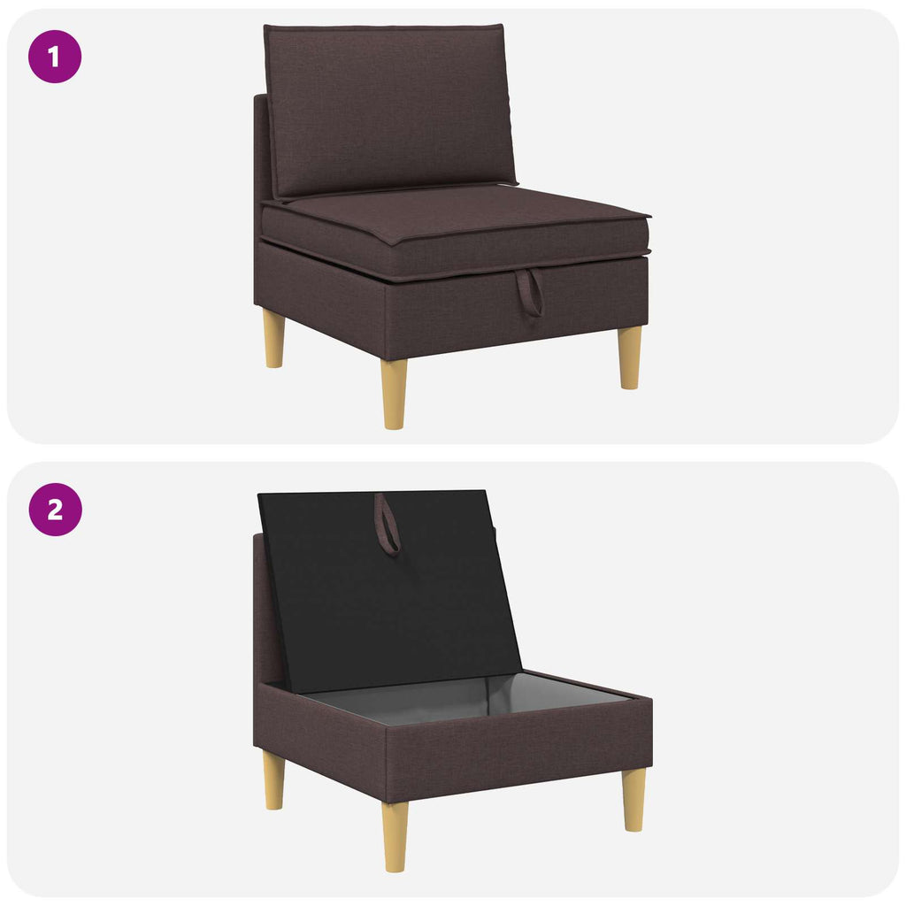 vidaXL Sofa z miejscem do przechowywania tkanina
